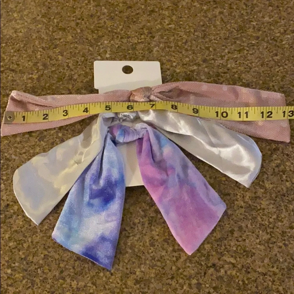3pc Elastic Velvet & Satin Knot Ponytail Holder